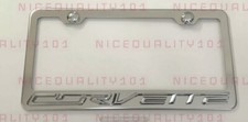 3d Corvette Stainless Steel Black Finished License Plate Frame