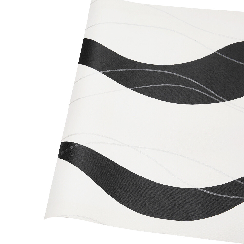 Black Wave Wallpaper Roll Wall Paper Rolls For Home Decor Bedroom