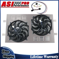 For 1988-1999 CHEVY GMC TRUCK C/K 1500 2500 3500 5.7L Aluminum Shroud Fan&Relay