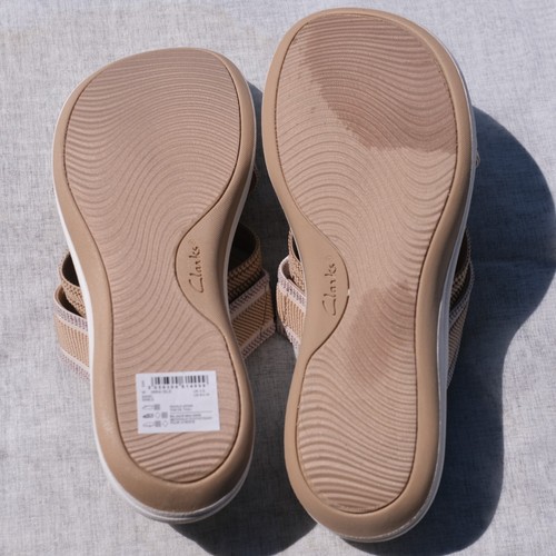 Clarks Cloudsteppers Mira Isle Womens Shoe 261-59899 Tan Sand Sable Slide 6.5 W - Picture 11 of 12