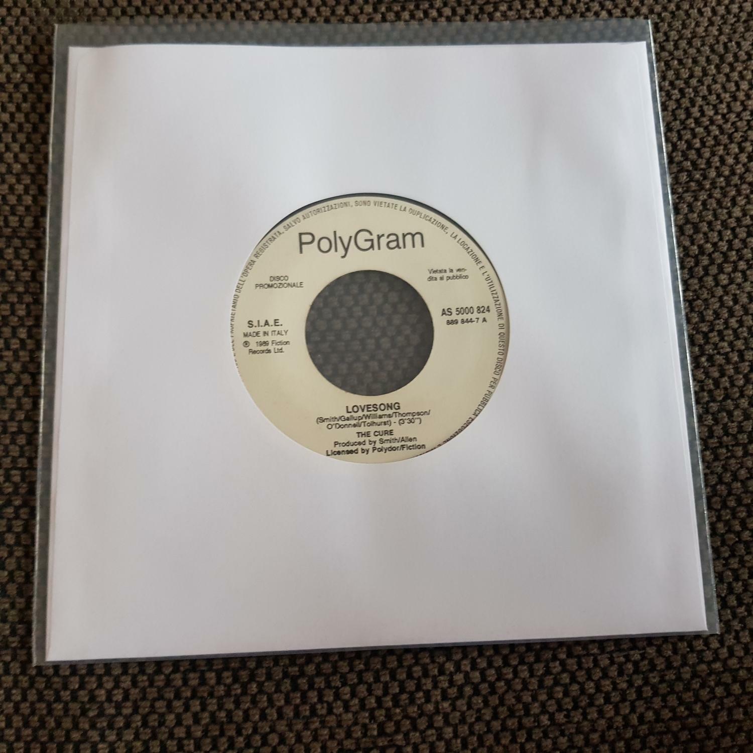 7"" Single Vinyl The Cure - Lovesong ITALY JUKEBOX PROMO