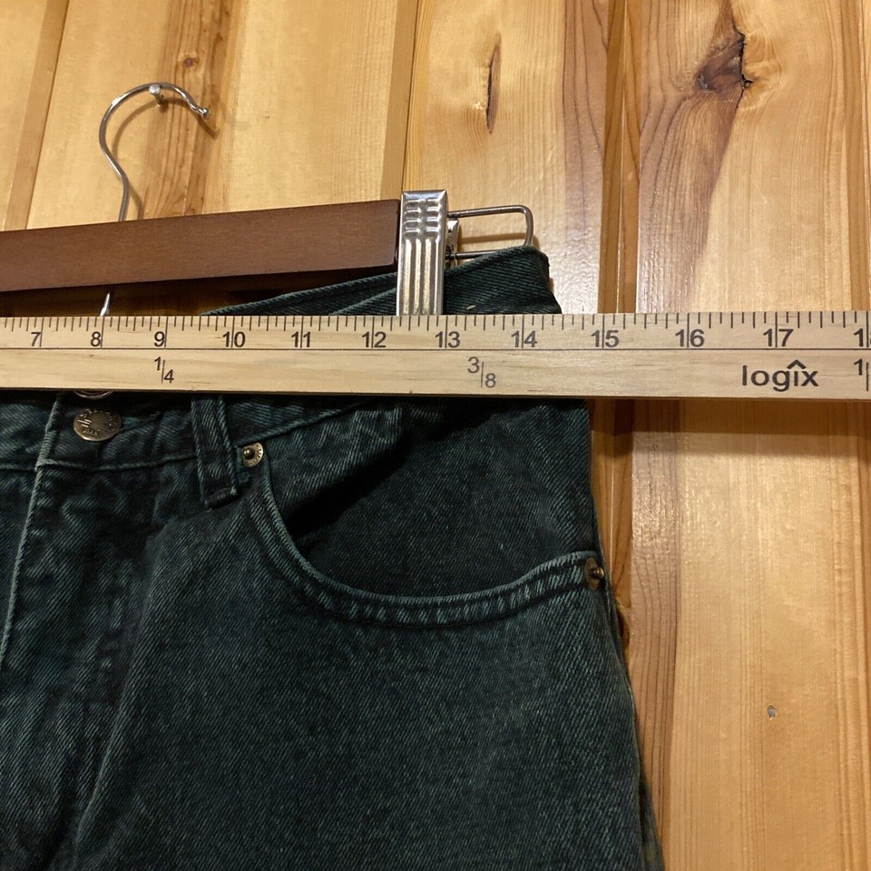 Vintage Stefano Man Jeans Men's Size 30X30 Green Wash Pants 100 Cotton