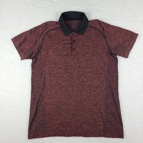 Lululemon Polo Shirt Mens Large Multi Color Performance Get Outside Get Sweat EC