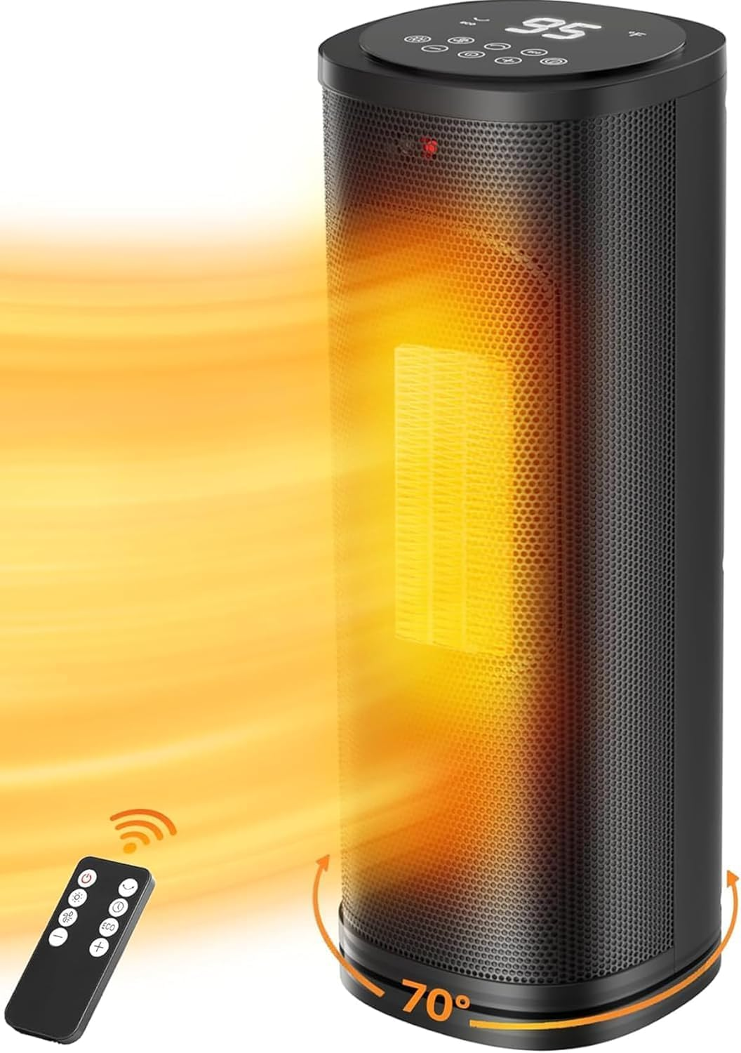 Space Heater, Portable Electric Heaters for Indoor Use with Adjustable Thermosta