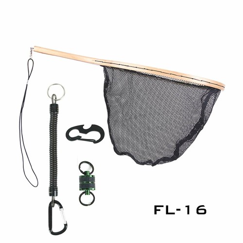 Maxcatch Fly Fishing Landing Net Trout Net Wooden Frame with Rubber Netting - Picture 11 of 11