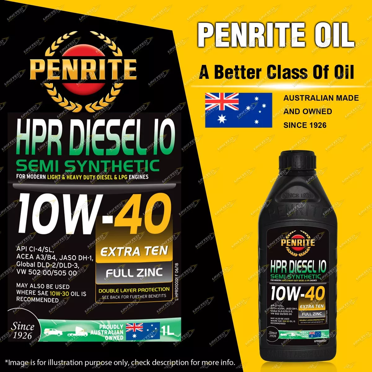 Penrite Semi Synthetic HPR Diesel 10 10W 40 Engine Oil Premium