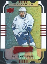 Luke Witkowski Colors & Contours Level 3-Teal 177 2015-16 UD MVP Hockey Combine