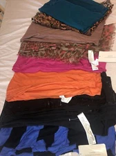8 Zara  Scarfs Wraps / Shaws Lot Of 8 Assorted  Multi Colors Nwot: /Nwt