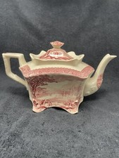 Royal Staffordshire Jenny Lind Red Teapot