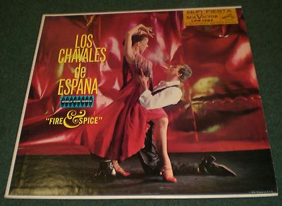 Fire & Spice Los Chavales de Espana~1959 RCA Victor Hi-Fi Logo LP~FAST SHIPPING!