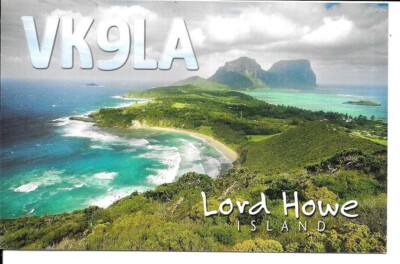 QSL 2009 Lord Howe Island   radio card