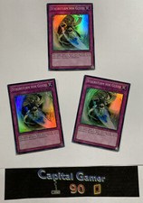 YU-GI-OH Playset: 3x Staubsturm von Gusto Super Rare HA07-DE029 Holo