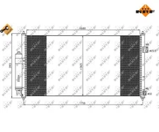 Condenser, Air Conditioning EASY FIT NRF 35550 for Nissan