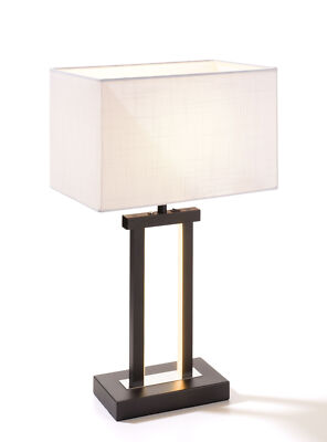 casa NOVA LED-Tischleuchte DOMO BHT 20x55x32 cm weiß