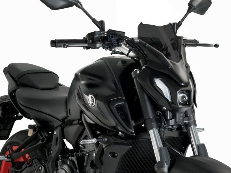Puig Dark Smoke New Generation Sport Screen Yamaha MT-07 Pure 2023-2024