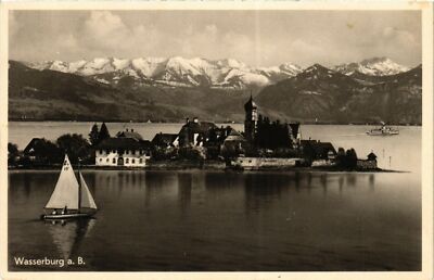 Old postcard AK WASSERBURG a. Lake Constance Germany (866139)
