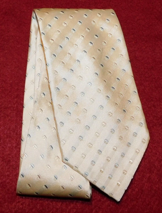 CORBATA ARMANI COLLEZIONI HECHA EN ITALIA CON MOTIVO DE PUNTOS BLANCOS/AZULES - CORBATAS DE DISEÑADOR. Foto 2 de 3