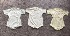 Lot Of Three Vintage Body Suits Size  0-6 Months 