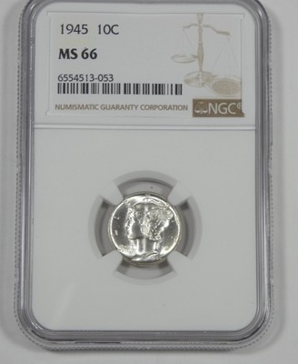 MERCURY DIME 1945 10C MS-66 | $28.50