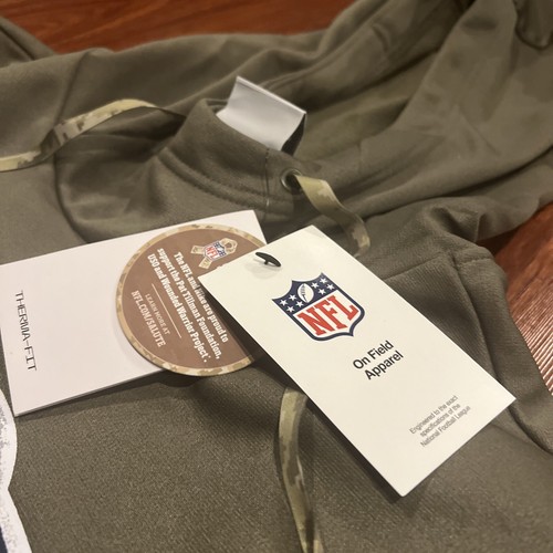 Nike Men’s Seattle Seahawks Salute To Service Therma Hoodie Sweatshirt Large L - Picture 8 of 12