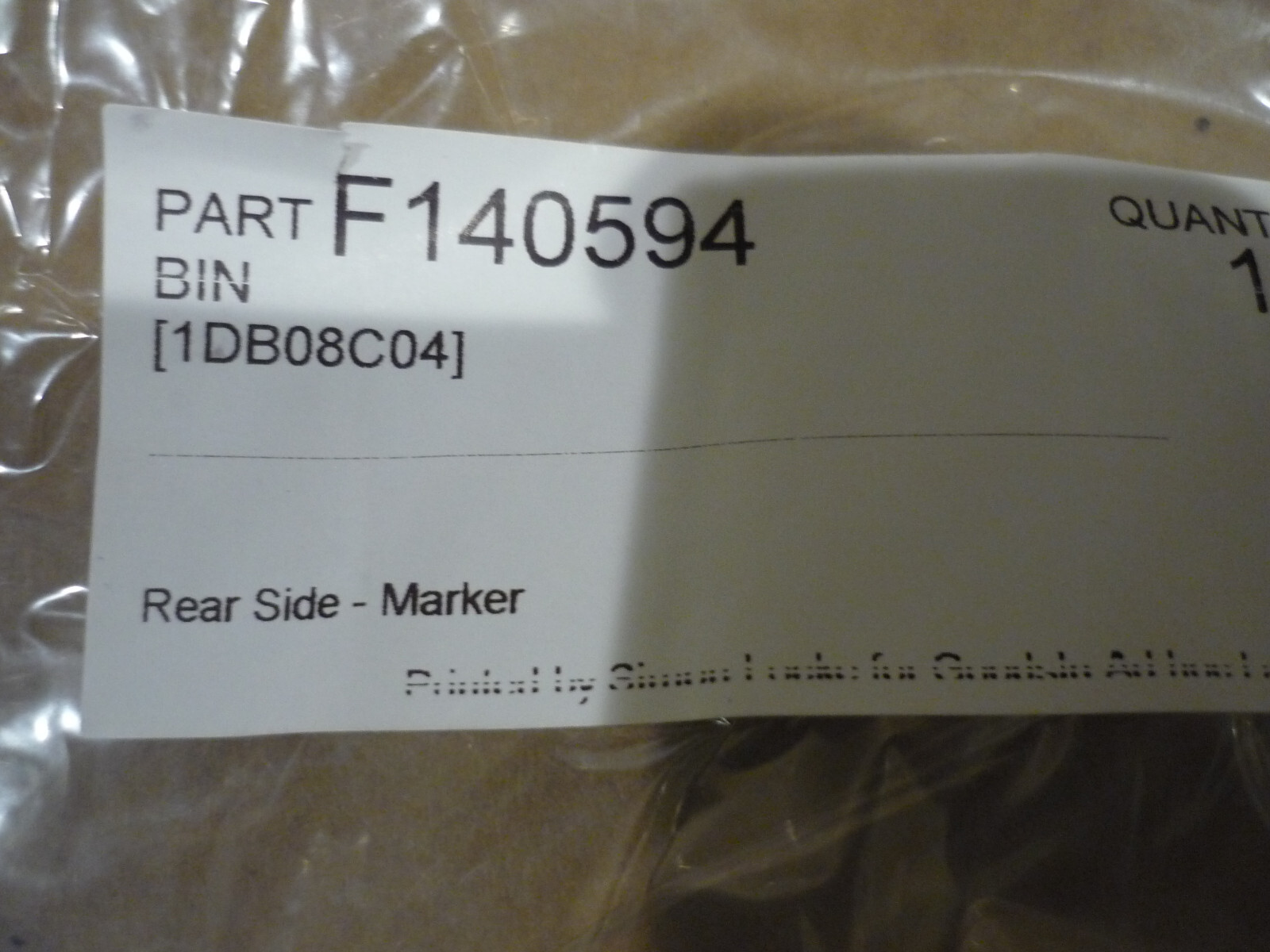 Ferrari 348,355,360,456,512,550,575 - Rear Side Marker Light (NEW) -P/N 140594