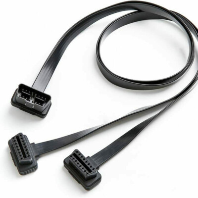 OBD II OBD2 16 Pin Splitter Verlängerung Y-Kabel Stecker auf Dual-Buchse