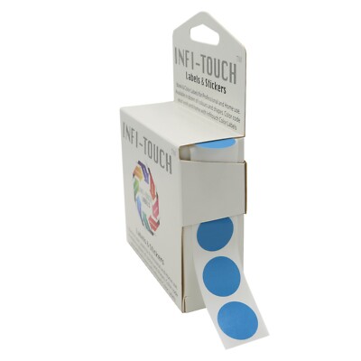 Infi-Touch Labels 3/4'' Round Permanent Color-Code Dot Stickers w/dispenser 1000 