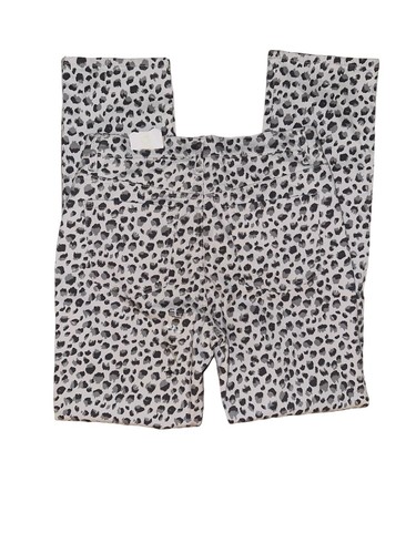 Style & Co Jeans Womens Sz 6 White Gray Straight Leg Cheetah Print Slimming NEW - Picture 6 of 8