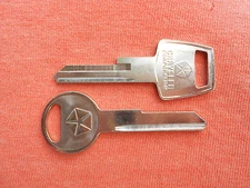 2 DODGE CHRYSLER PLYMOUTH MOPAR NOS KEY BLANKS 1967