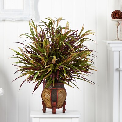 30'' Autumn Grass Artificial Arrangement in Planter Home Decor. Retail $129