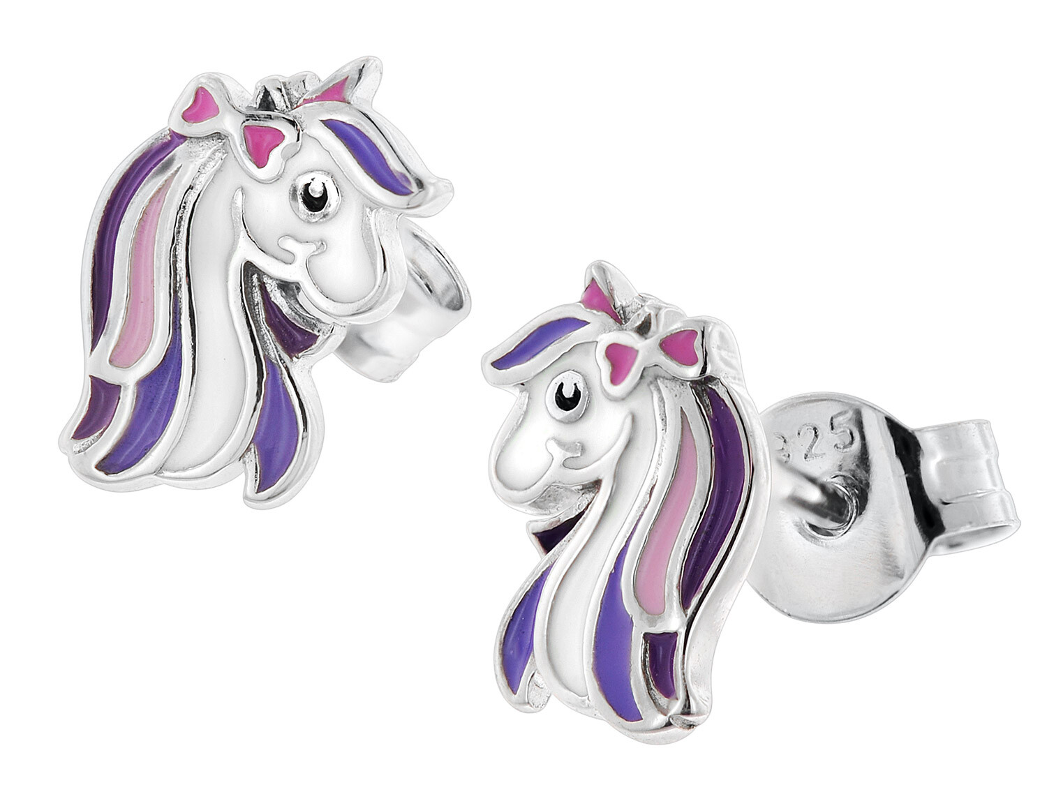 TRENDOR Schmuck Kinder-Ohrringe Silber 925 Pferd Ohrstecker 41660 3490₽