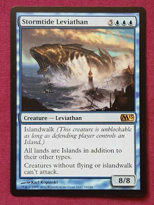 Magic The Gathering 2013 CORE SET M13 STORMTIDE LEVIATHAN blue card MTG |  eBay