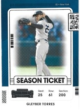 2021 Panini Contenders Baseball Card Gleyber Torres #66 New York Yankees - MLB+