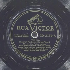THE HERBIE FIELDS QUINTET I Wanna / Soprano Boogie RCA VICTOR 20-2179 VG 78 10"