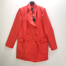 Forenza Womens Winter Coat Small Lined Polyester Rayon Double Breasted New