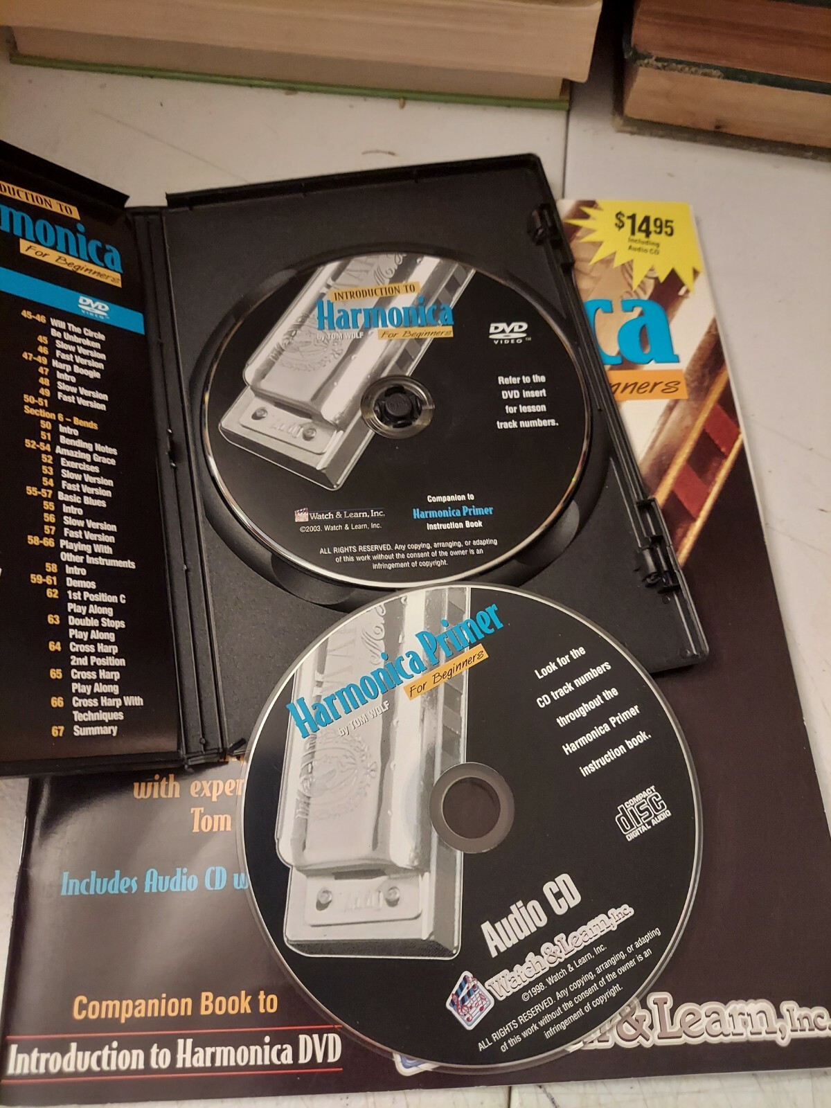 Watch & Learn Harmonica Primer Book/CD & Introduction To Harmonica DVD