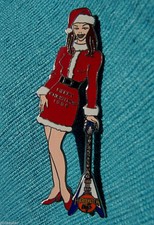 RARE JOHANNESBURG AFRICA XMAS SANTA GIRL FLYING V GUITAR Hard Rock Cafe PIN LE50