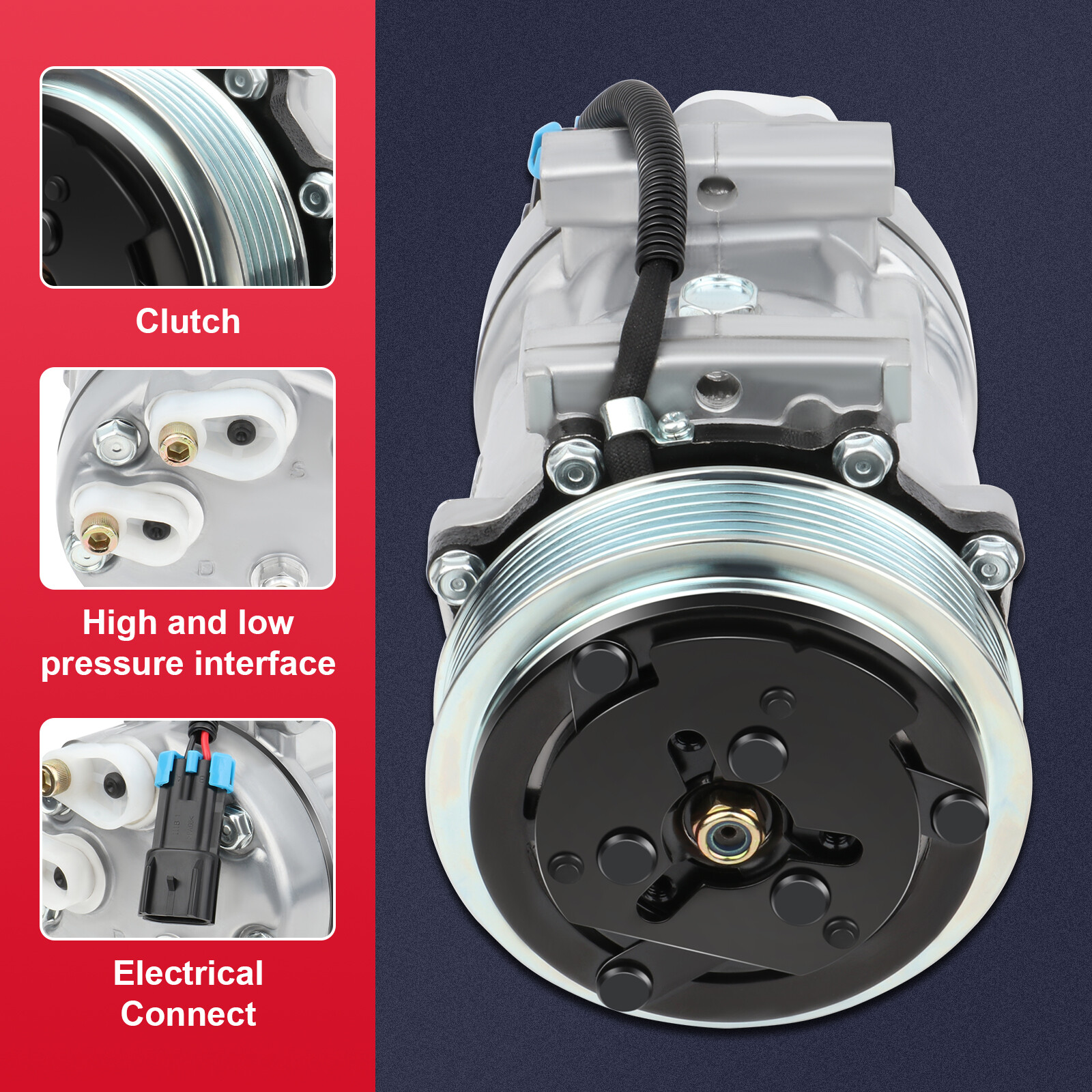 A/C Compressor For 02-10 International 4200 4300 4400 4600 4700 4800 CO ...