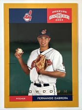 2004 Donruss Team Heroes Gold Showdown, Fernando Cabrera #ed 4/10, Card #116