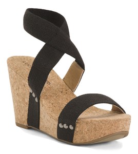 lucky brand black wedges