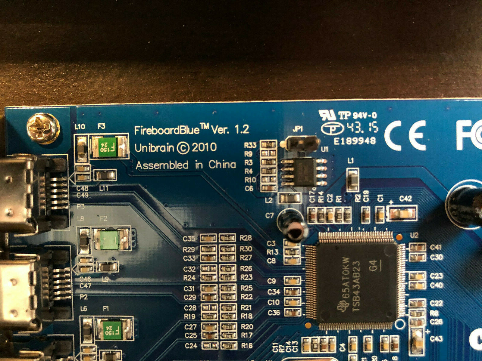 UniBrain FireBoardBlue 3Port PCI FireWire Card 1394 Ver. 1.2 eBay