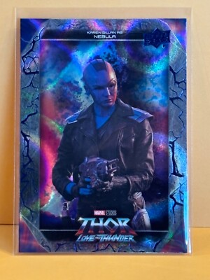 2023 UD Marvel THOR LOVE AND THUNDER NEBULA ENSEMBLE THUNDER SILVER #E-9 Nice