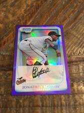 2011 BOWMAN CHROME PROSPECTS PURPLE REFRACTOR JONATHAN SCHOOP RC 667/700 SP 