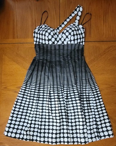 White Stripe Spaghetti Dress size 
