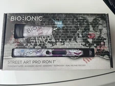 Flat Iron 1"- BIO IONIC Limited Edition Street Art - Free Mug