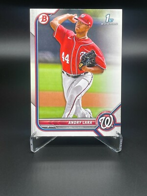 2022 1st Bowman  #BP-70 Andry Lara Washington Nationals - Free Shipping