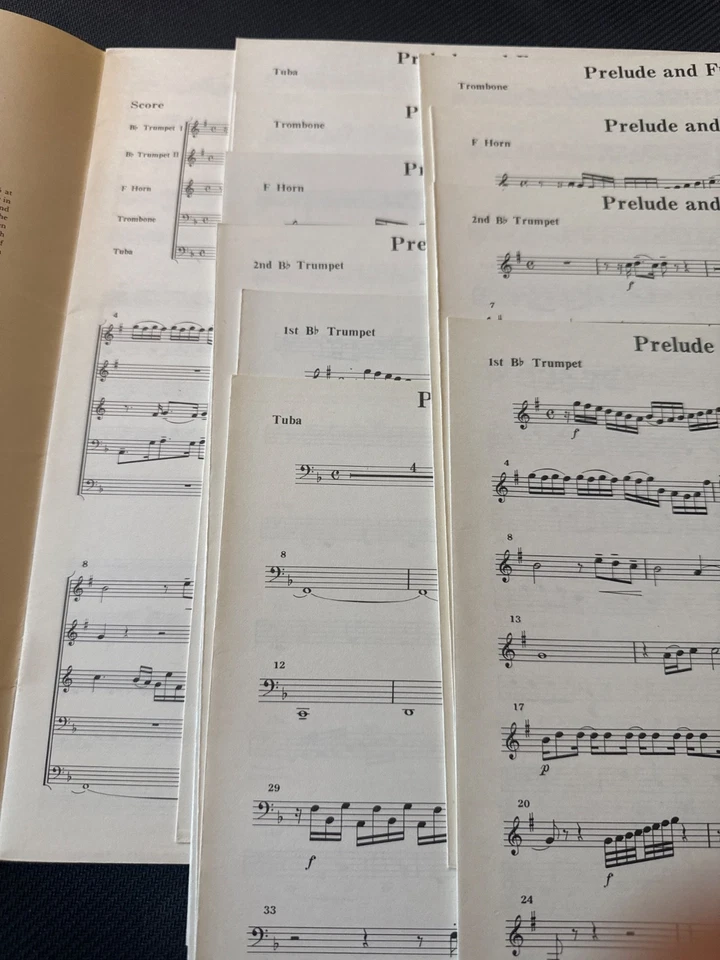 Nicolaus Bruhns Prelude and Fugue in G Brass Quintet Medici Music Press Book - Image 3 of 3