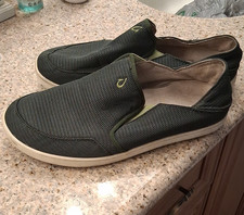 OluKai Men s Green Mesh Slip-On Casual Shoes ...