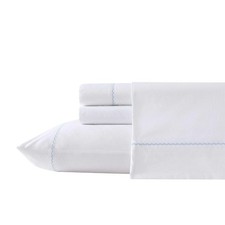 Sheet Set, Breathable Cotton Percale Bedding with Matching Pillowcases, Soft Hom