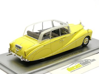 Rolls-Royce Silver Wraight 'Perspex Top' Saloon 1956 Yellow 1/43